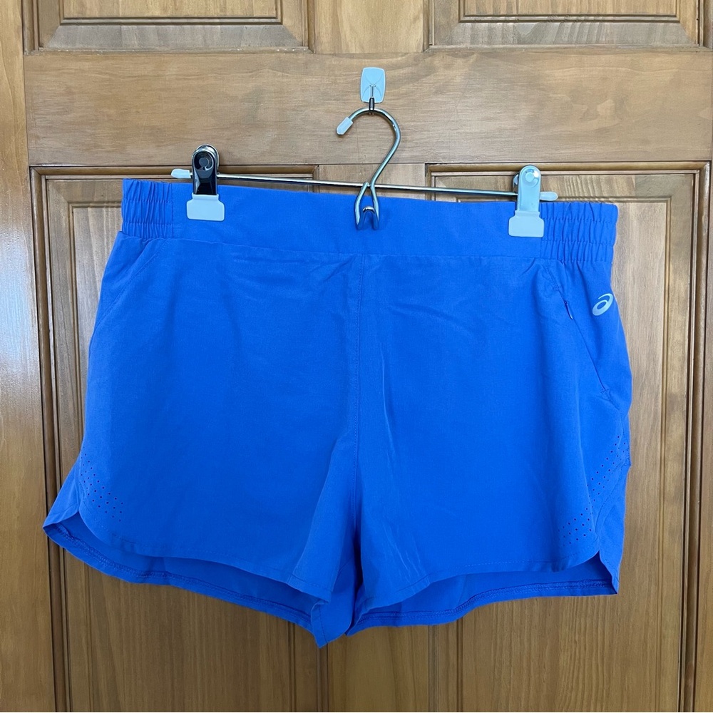 ASICS purple women’s running shorts